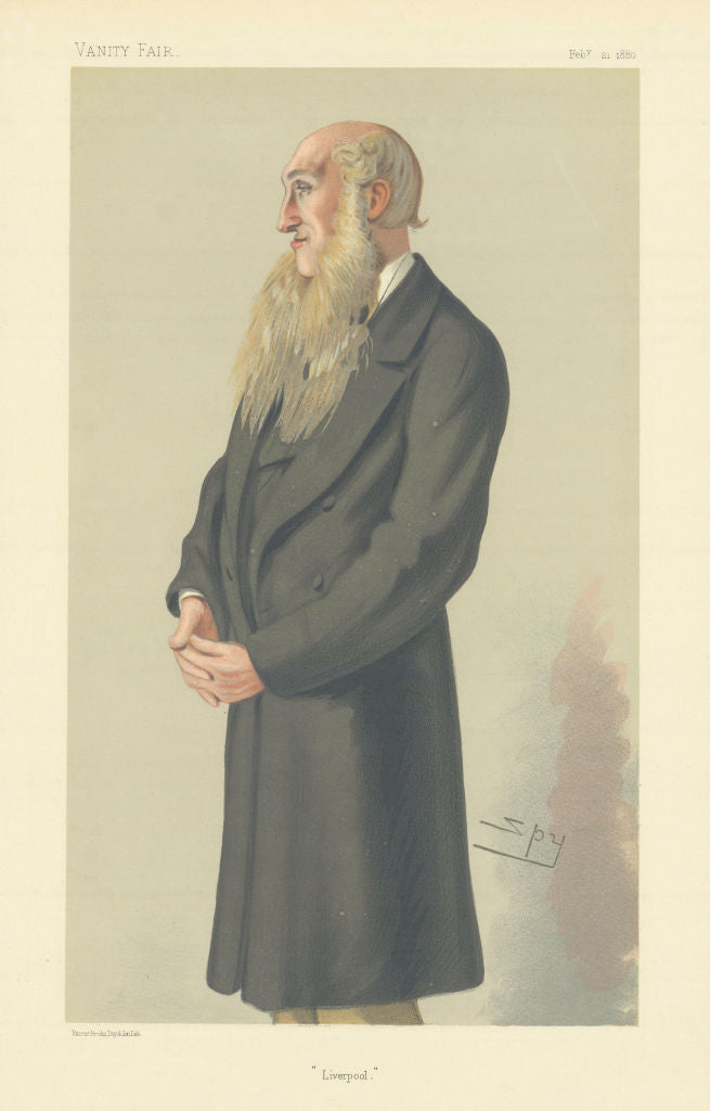 VANITY FAIR SPY CARTOON Edward Ewart Whitley 'Liverpool' Mayor & MP 1880 print